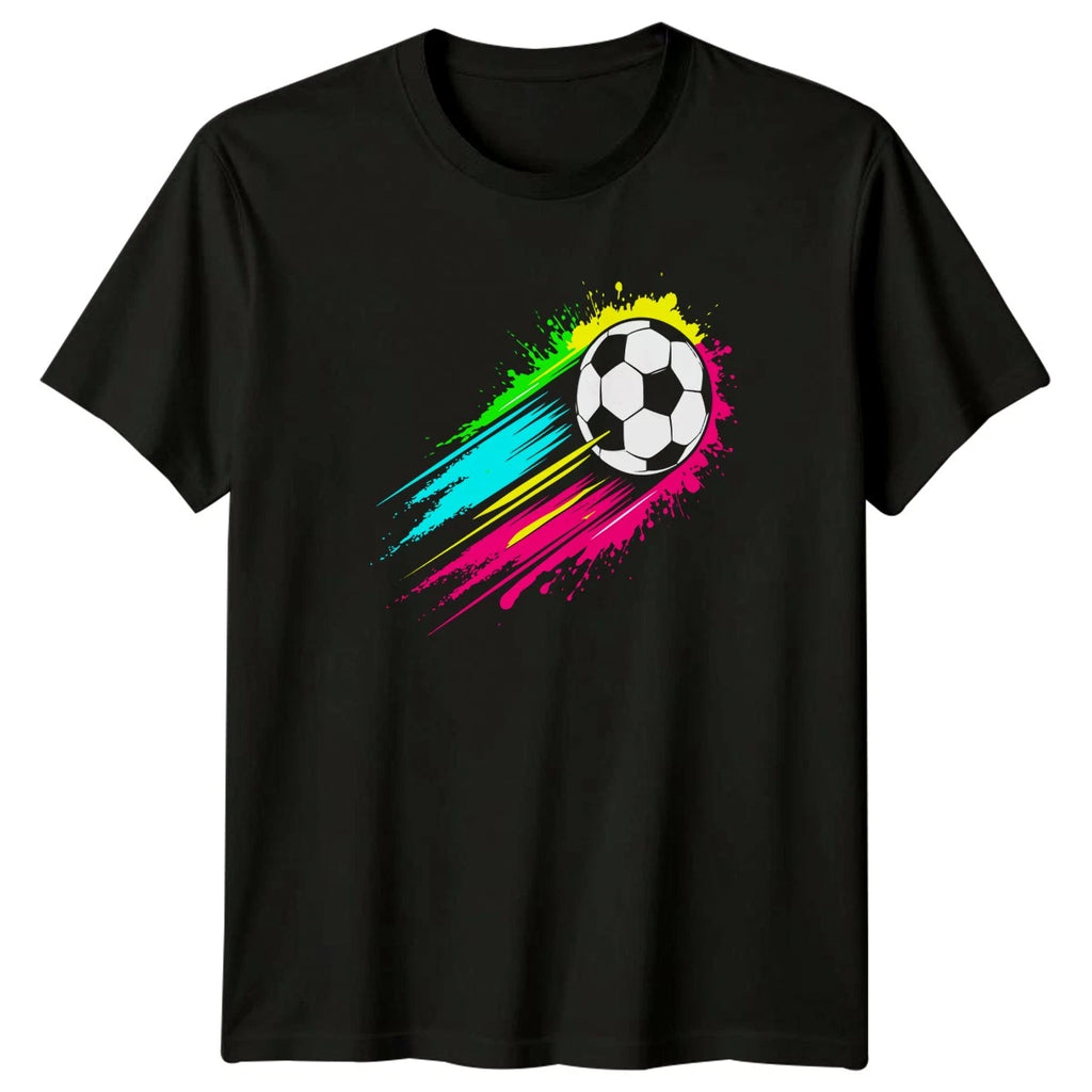 Soccer Ball Splatter Art T-Shirt Sports Fan Soccer Birthday Gift For Him And Her