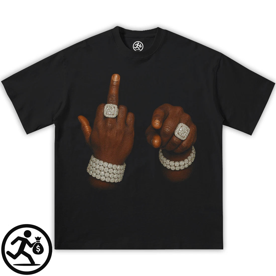 FU Hand Cotton Tee Shirt Shirt Opium, y2k, fashion, streetwear shirts, unisex