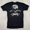 NEW Zero Foxtrot T Shirt Men Small Black Skull Graphic Death Or Glory Crossbones