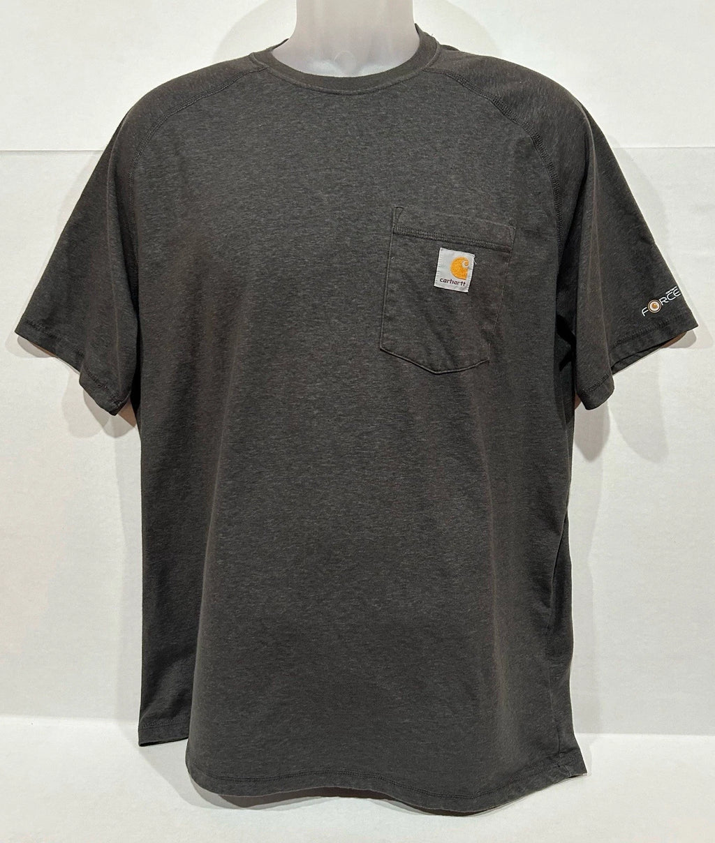 Carhartt Force T Shirt Short Sleeve Pocket Tee Gray  Men's Size XL Relaxed Fit