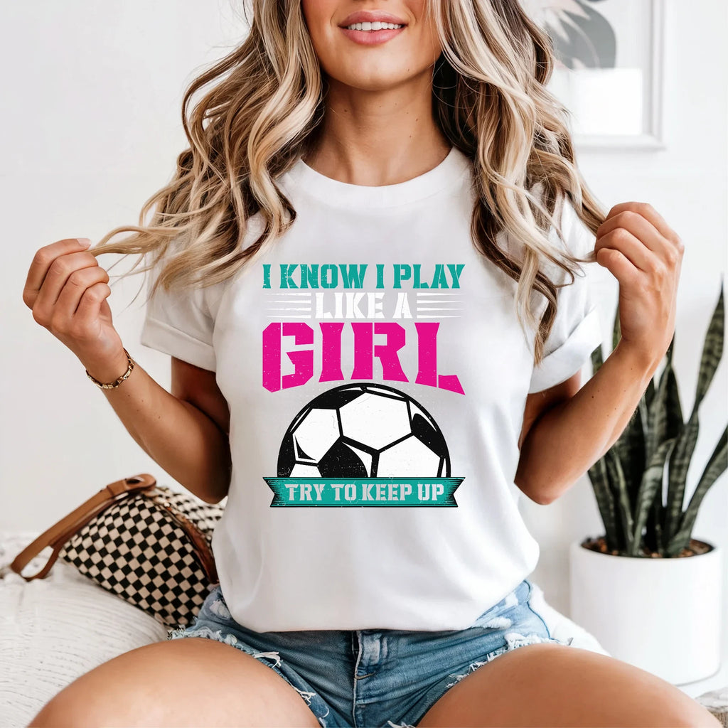 Just a Girl Soccer T-Shirt, Unisex Athletic Shirt, Sports Tee, Soccer [...]