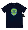 Stadium Essentials SEATTLE SOUNDERS 1974 Soccer MLS Men Navy Blue T-Shirt M NWT
