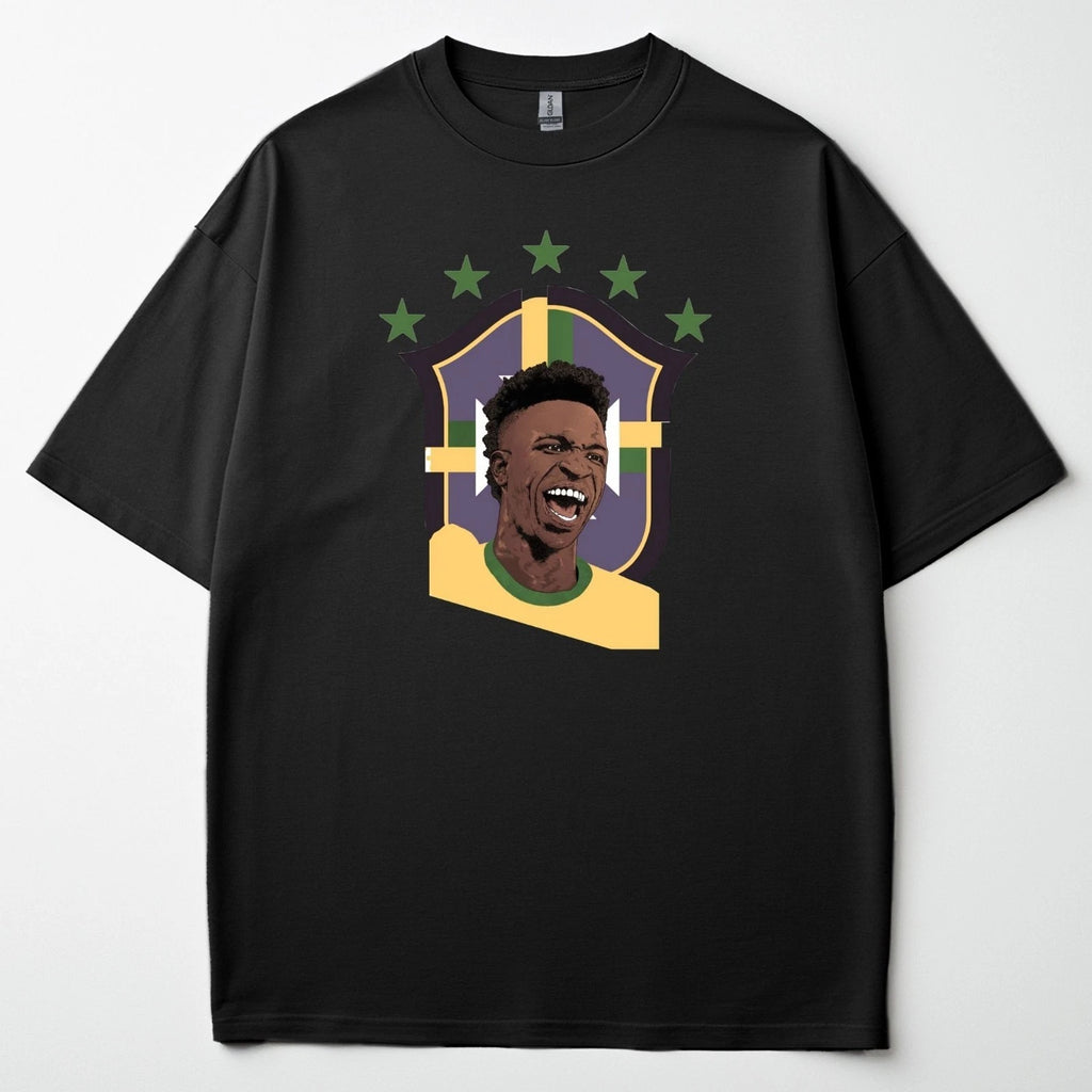 Vinicius Jr Brazil Shirt World Cup 2026 Soccer Fan Graphic Tee Football Gift