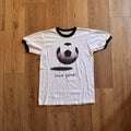 Vintage Iowa Soccer Games Soccer Ball White Mens Medium Shirt 90s Ringer USA