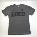 Adidas FC Dallas Soccer Club Gray Athletic Sport T-Shirt Men's Size S
