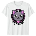 Spooky Kawaii Vampire Cat T-Shirt Vampire Cat Halloween Gift For Him And Her