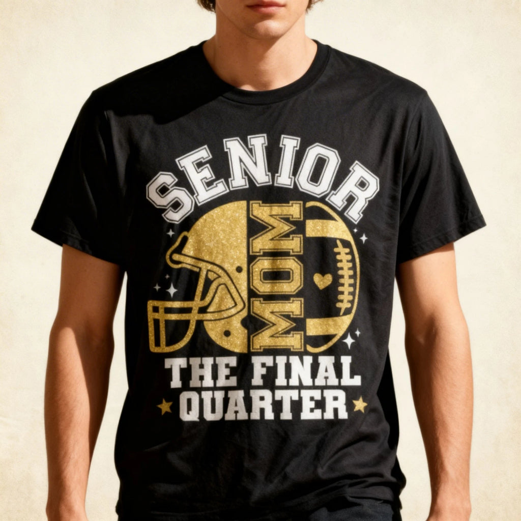 Football Senior Mom 2026 The Final Quarter T-Shirt