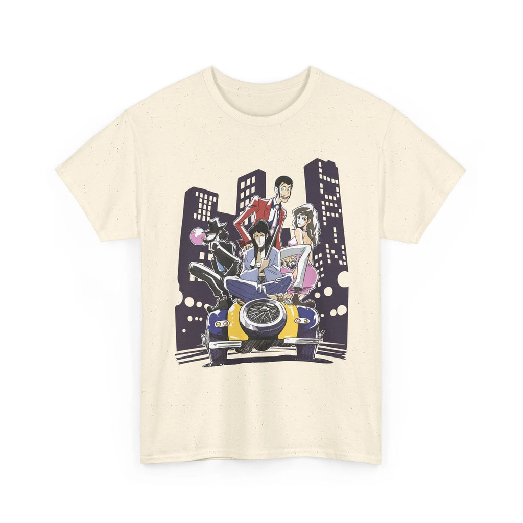 T-shirt Lupin the Third with Jigen, Goemon and Fujiko 100% cotton S-XL unisex