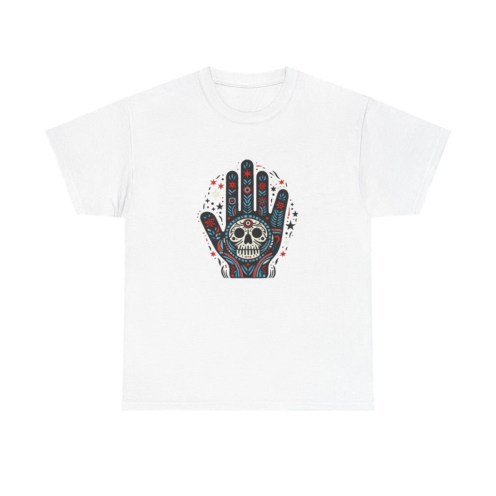 Boho  Mojo Hand Skull Graphic - Unisex Heavy Cotton Tee