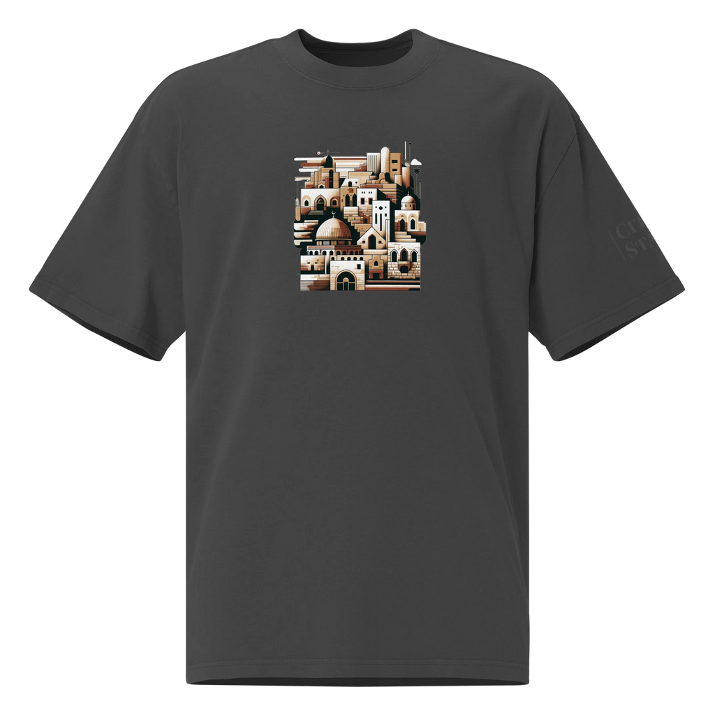 Oversized faded t-shirt (ISRAEL)