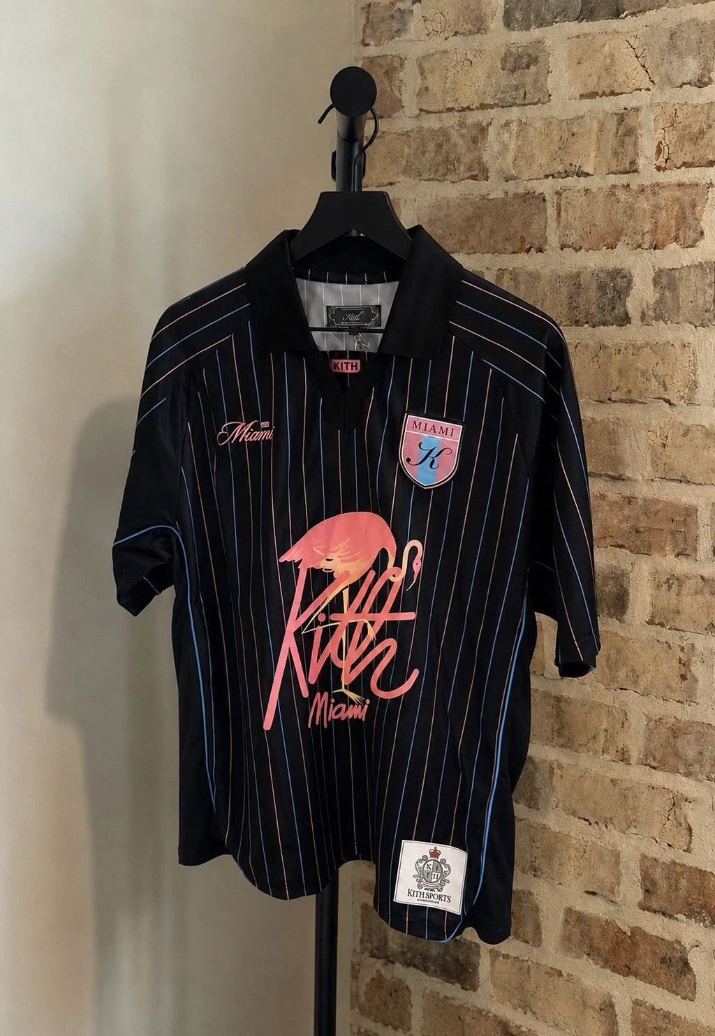 🦩EXCLUSIVE 🦩 Kith Miami Tino II Soccer Top | Black | XS-2XL | IN STOCK
