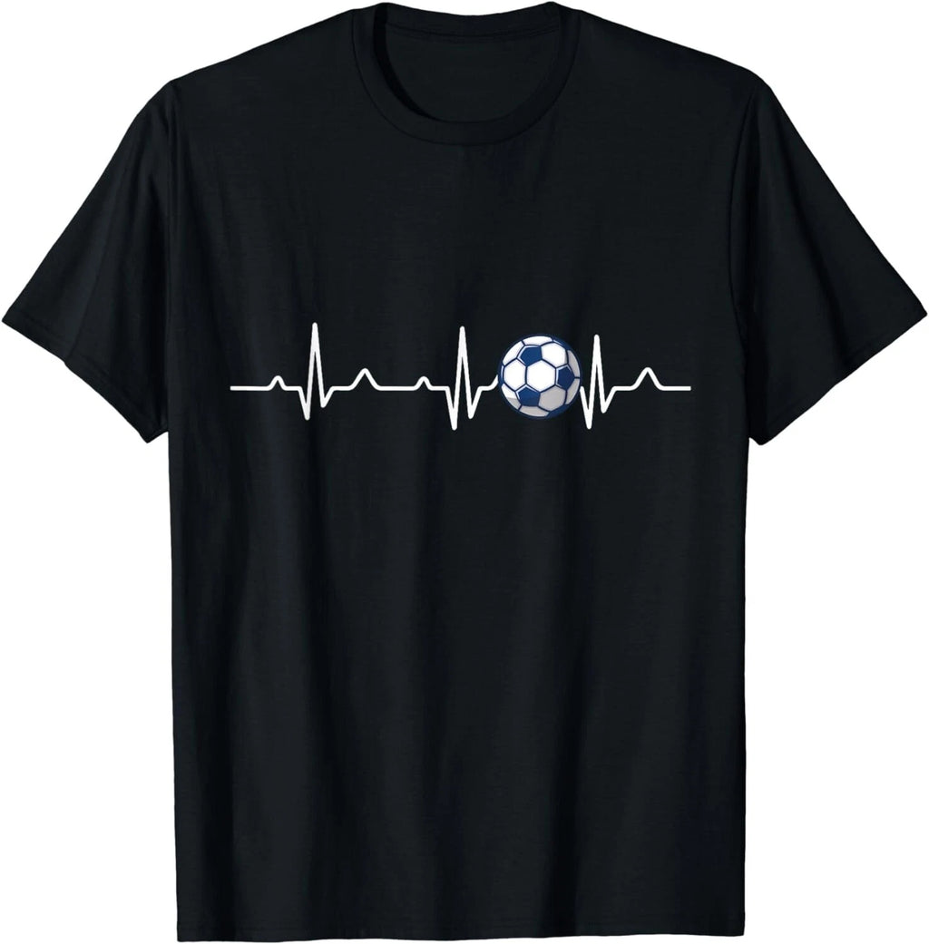 Heartbeat Soccer Lover Gift Unisex T-Shirt