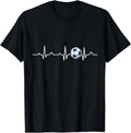Heartbeat Soccer Lover Gift Unisex T-Shirt