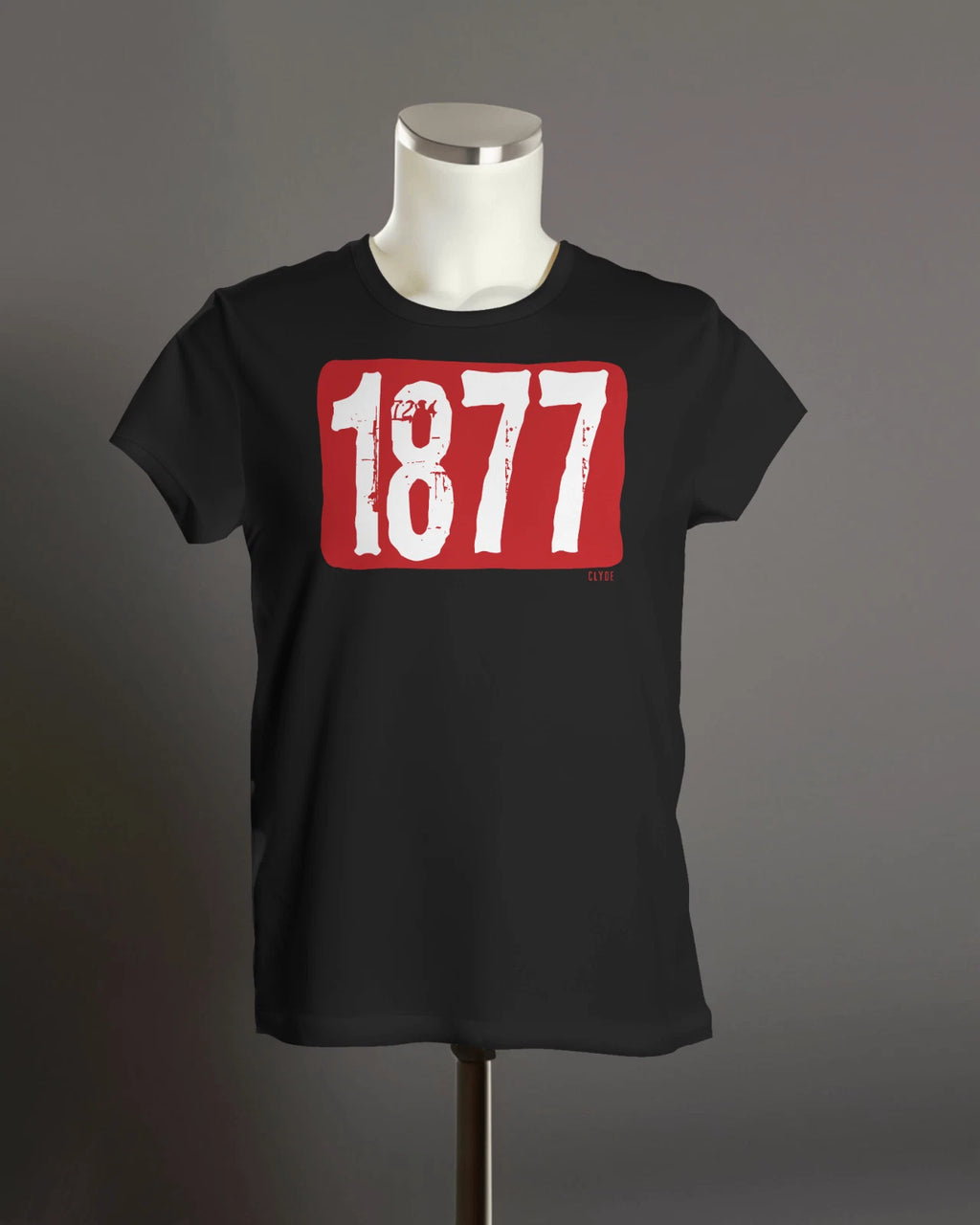 Clyde 1877 T Shirt | Founded Established | Organic Unisex | Grunge