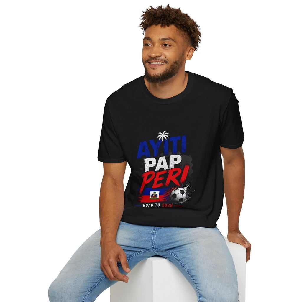 Ayiti Per! T-Shirt | Haiti Flag, Soccer, 2026 Fan Shirt