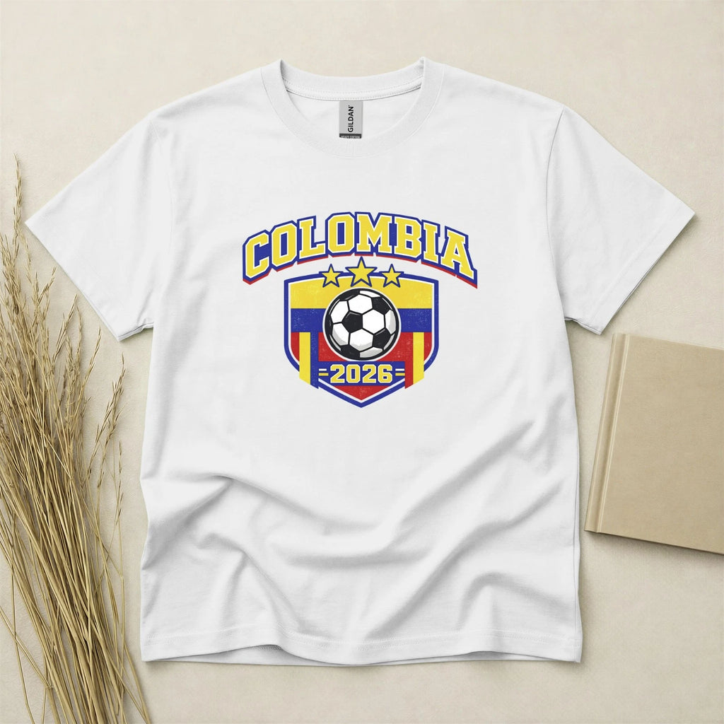 Colombia 2026 Football Fan T Shirt Soccer Supporters Gildan Cotton Family Top