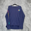 Live Breathe Futbol Shirt Mens Medium Blue Graphic Soccer Football Athleisure