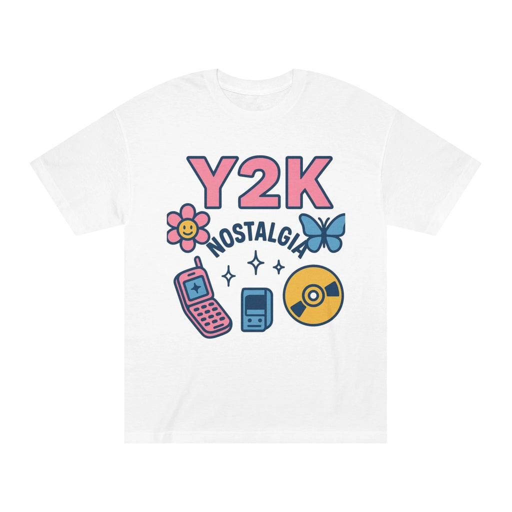 Y2K Nostalgia Unisex Classic Tee, Retro T-Shirt, Vintage Graphic Tee, 90s