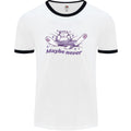Maybe Never Lazy Cat Sleeping Mens Ringer T-Shirt