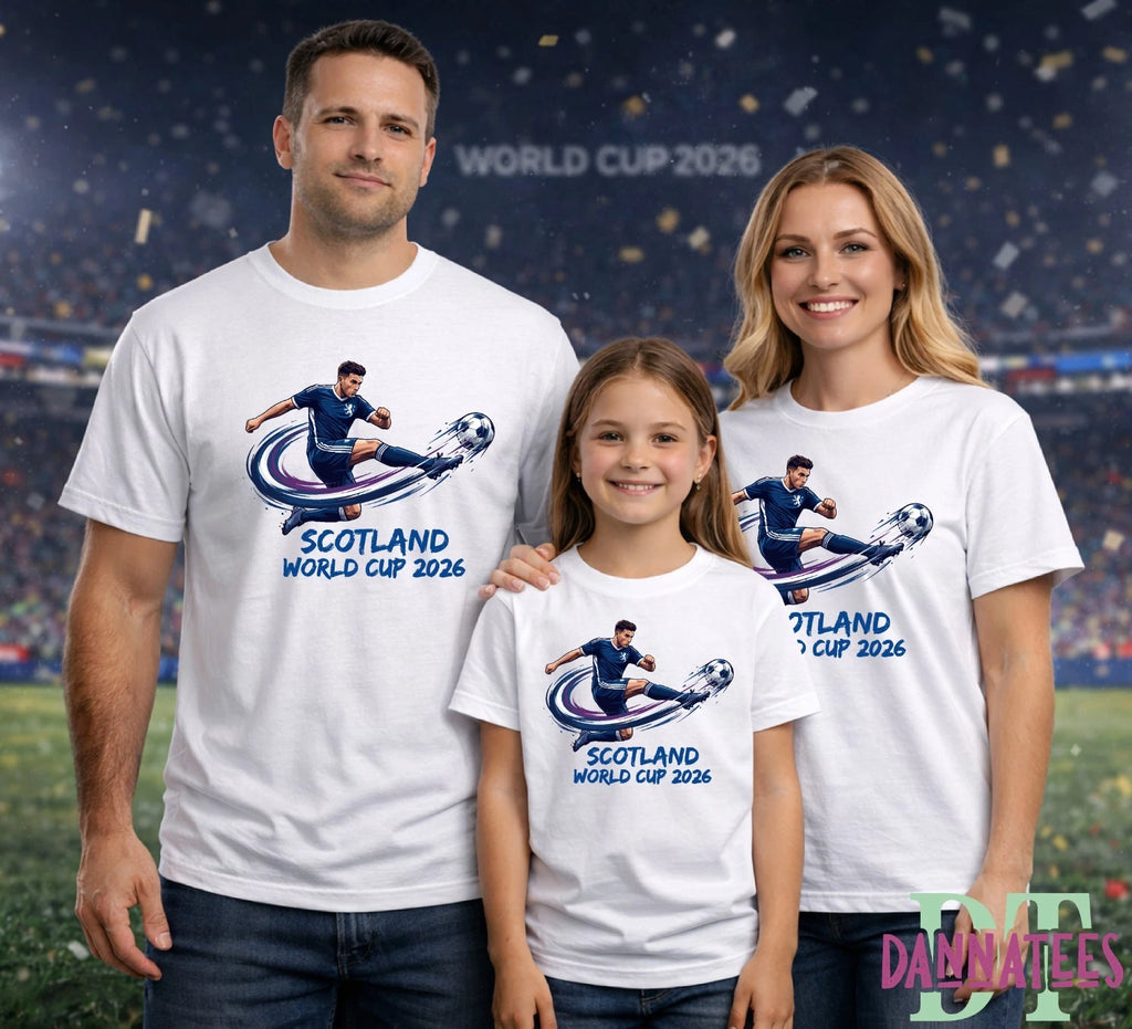 2026 SCOTLAND World Cup 26 Adult Kids T-Shirt Football Soccer T-shirt