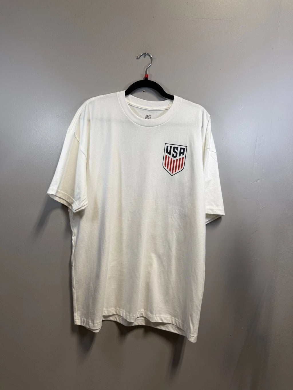 [Clothing Sample] Men's U.S. Soccer White T-shirt Size: Large