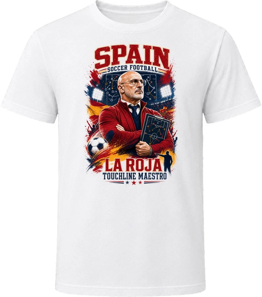 Spain Soccer Football Coach La Roja Touchline Maestro T Shirt