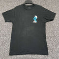 The Smurfs Sleepy Lazy Shirt Men Medium Black Short Sleeve Crew Neck Cotton M