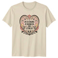 Life Is A Balance Of Holding On Womens T-Shirt Boho Floral Inspirational