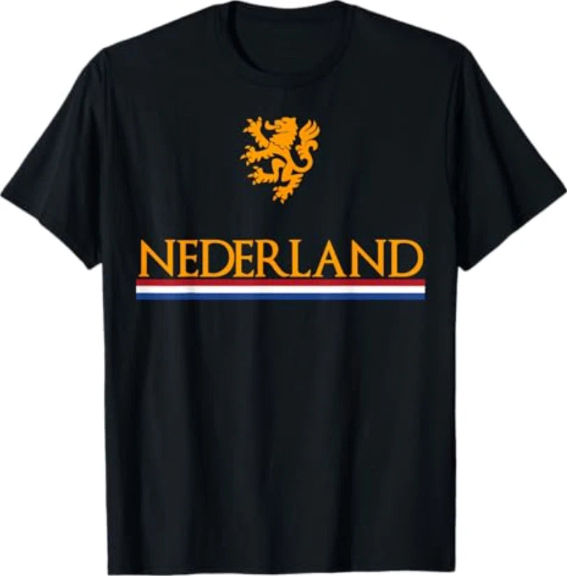 Nederland Soccer Jersey Shirt Oranje Netherlands Dutch Lion T-Shirt