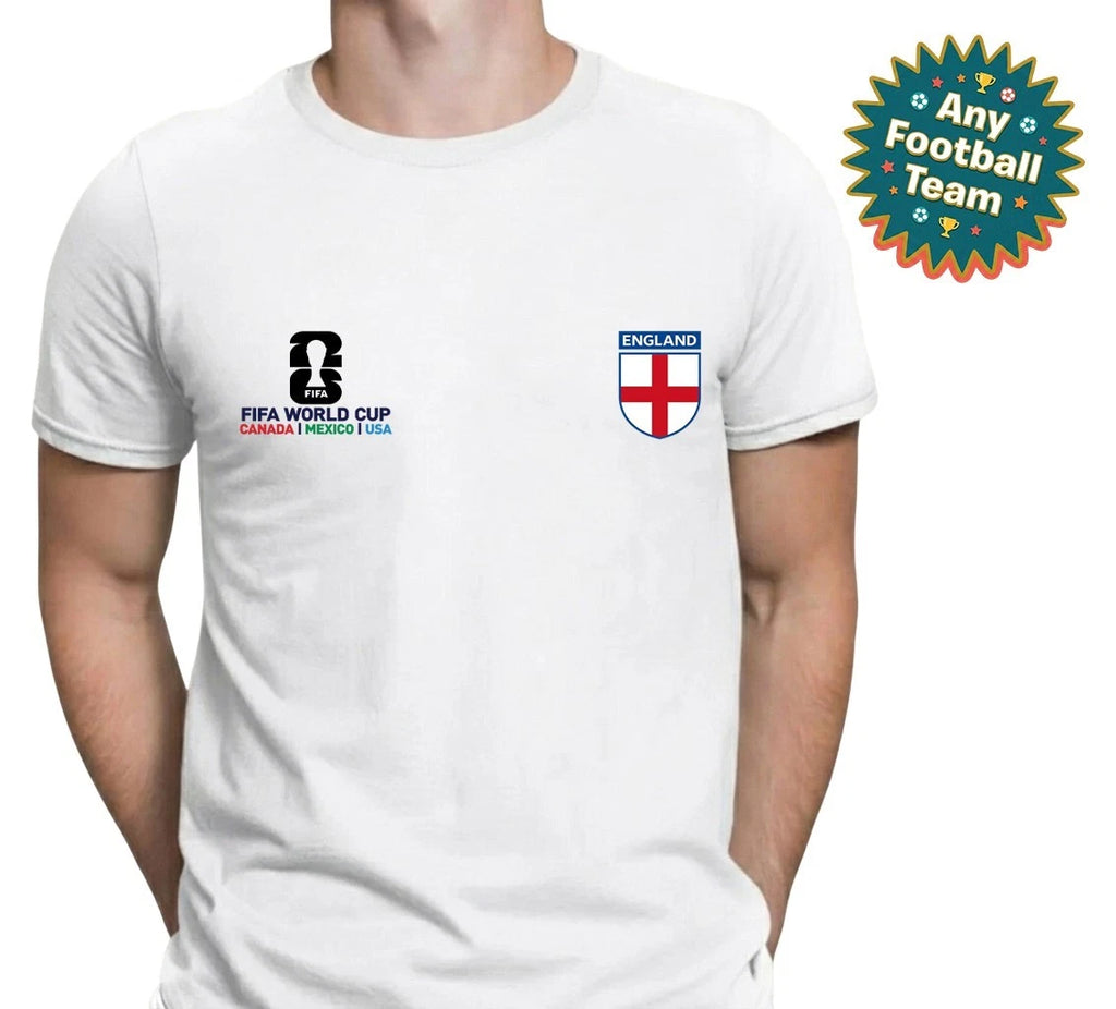 Football T-Shirt World Cup 2026 England Any Team Football Tee Gift Soccer Fan