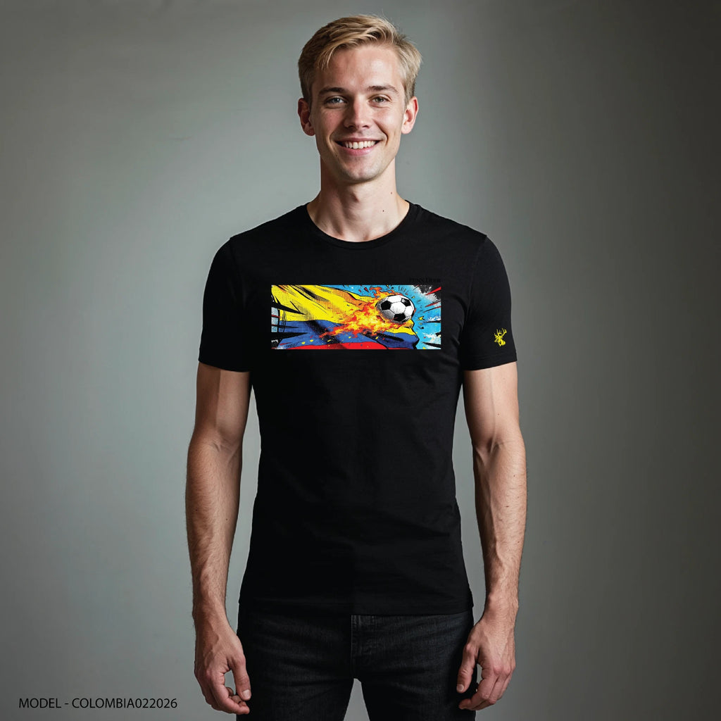 Soccer Colletion Penn Deer  Tshirt with Colombia Flag 2026