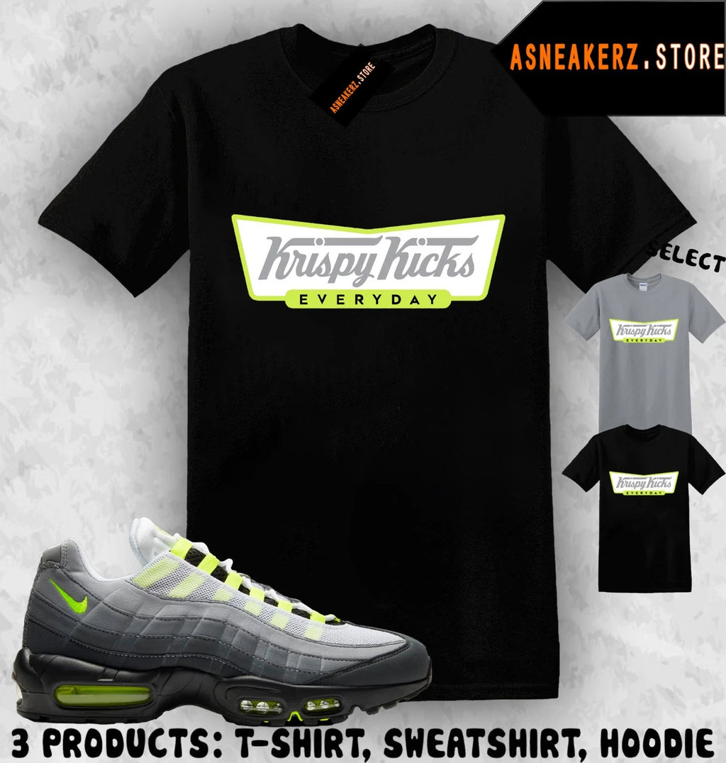 Tee Shirt Matching AM 95 Big Bubble Neon 2026 Match Sneaker Krispy Kicks T-Shirt