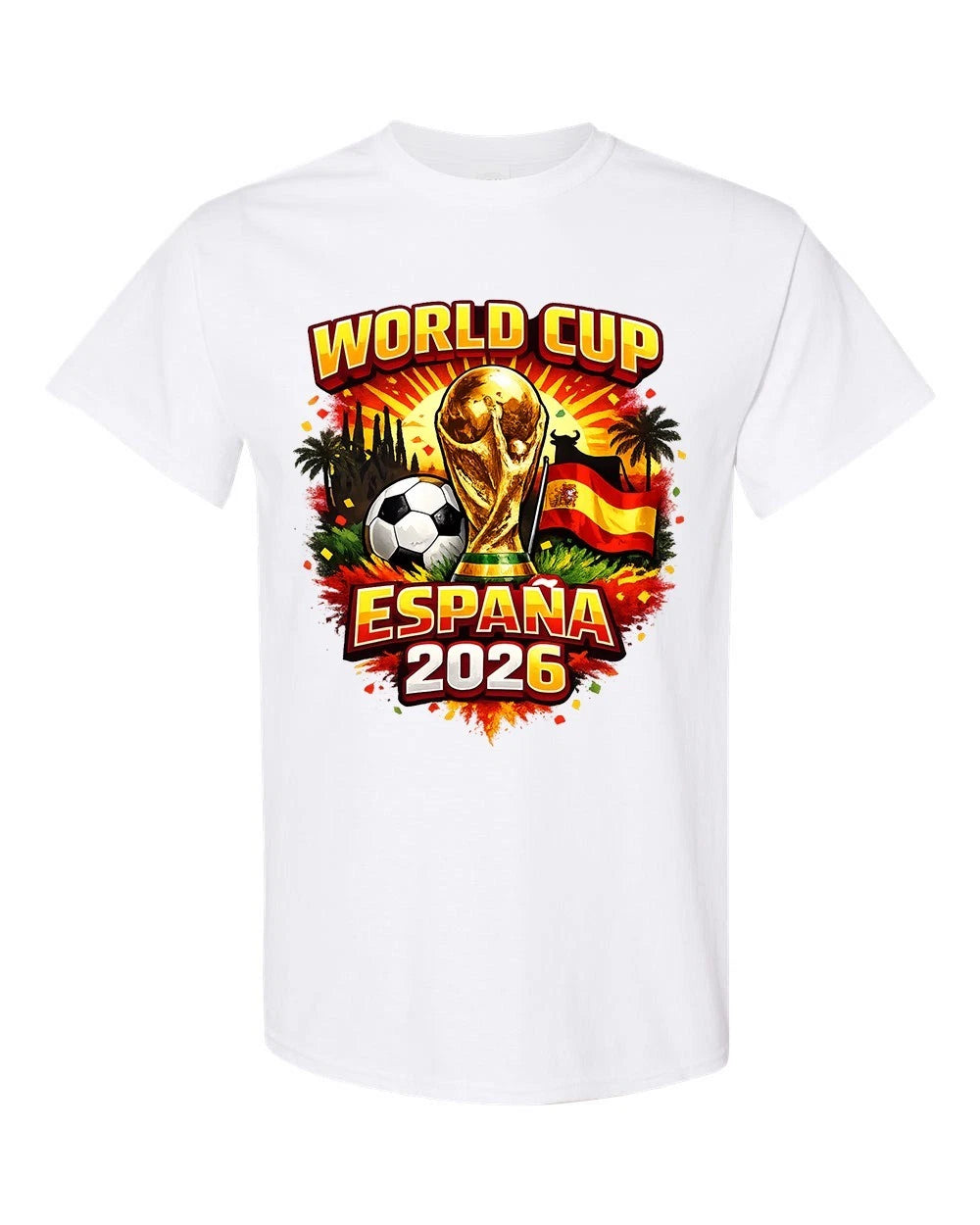 Spain Soccer 2026 World Cup Style Unisex T-Shirt German Fan Shirt Football