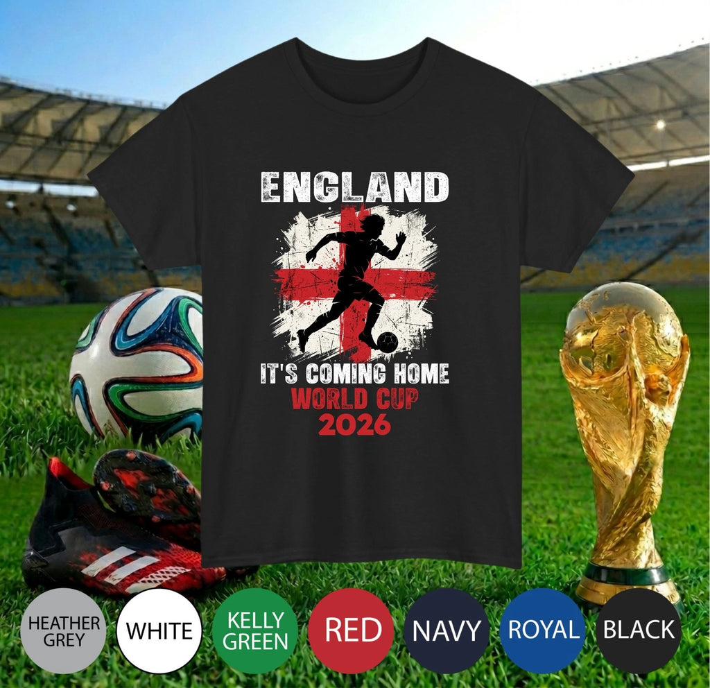 England Its Coming Home 2026 Football Fan T-Shirt - Soccer Lover Sports Tee Top