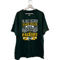 Hanes Tagless Packers Fan T-Shirt Green Crew Neck XL