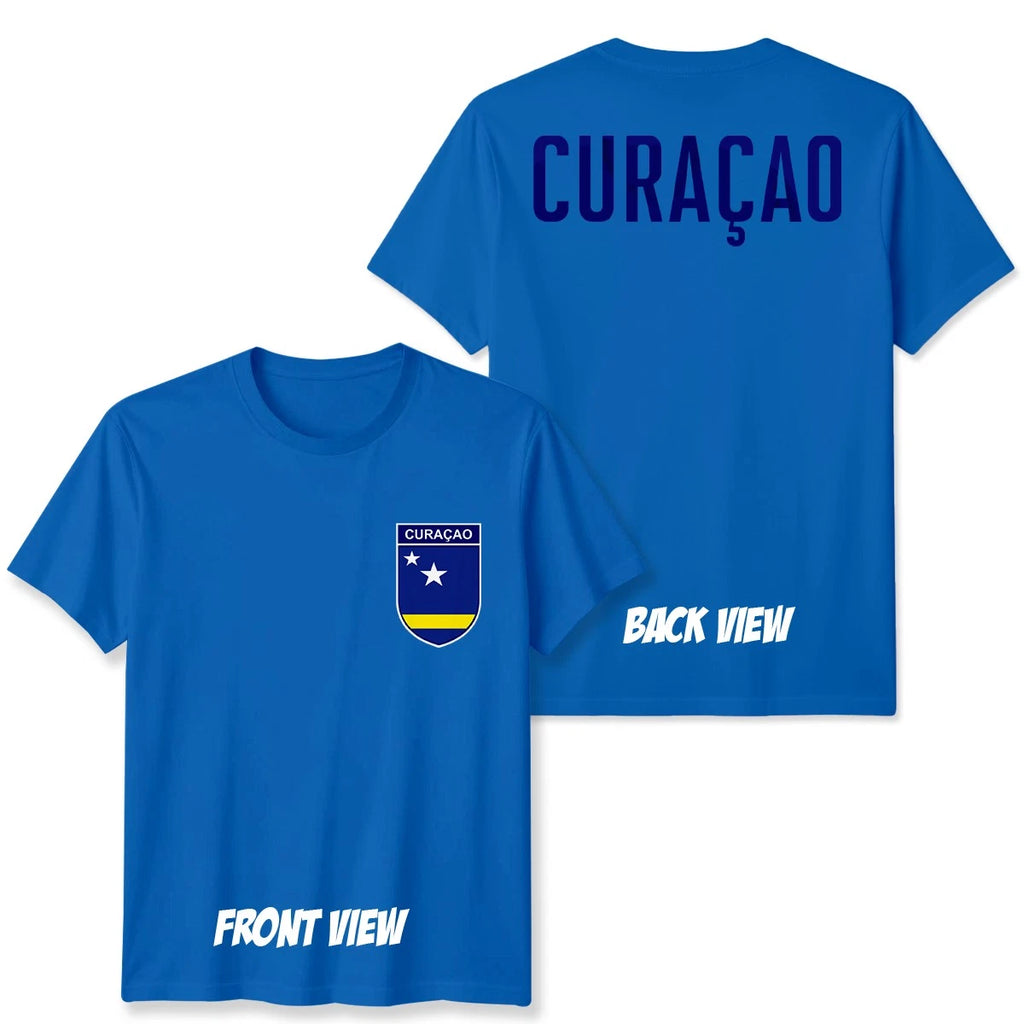Curacao Football Unisex Kids T-Shirt Country Pride Soccer Tee #WC