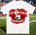 Danmark Football T-Shirt, Danish Football Fan Tee, Denmark retro football shirt