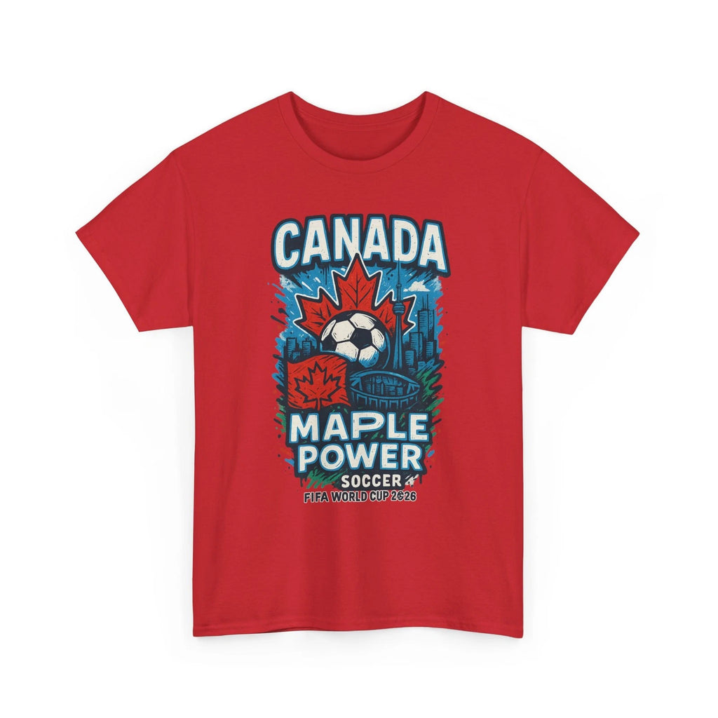 Canada Maple Power Soccer Shirt • World Cup 2026 Fan Tee