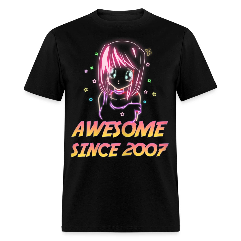 Cute Kawaii Anime Lovers Birthday Gift shirt Awesome since 2007 T-Shirt S-6XL
