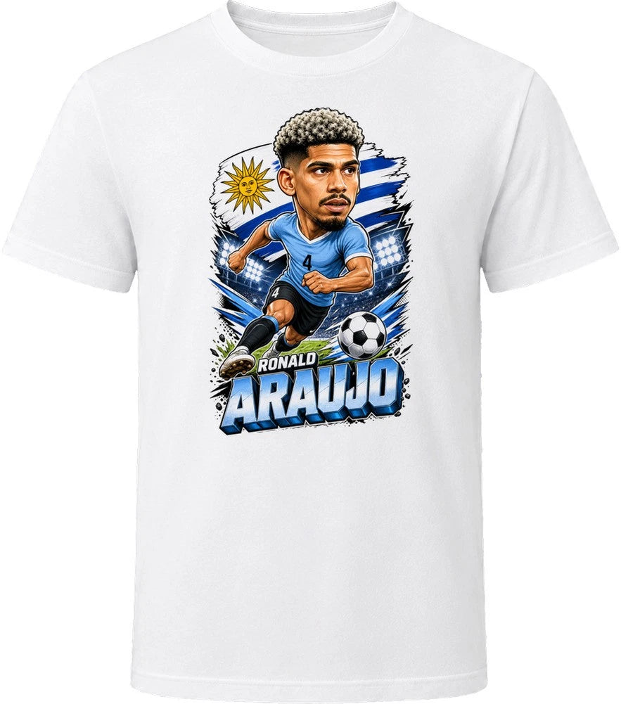 Ronald Araujo, Uruguay Caricature Soccer 2026 T Shirt