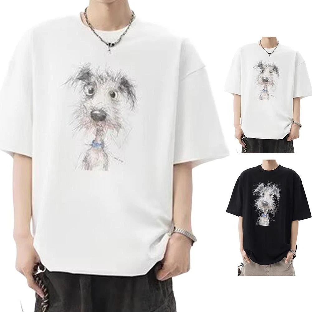 Short Sleeve Cartoon T Shirt for Men with Breathable and Stylish Design
