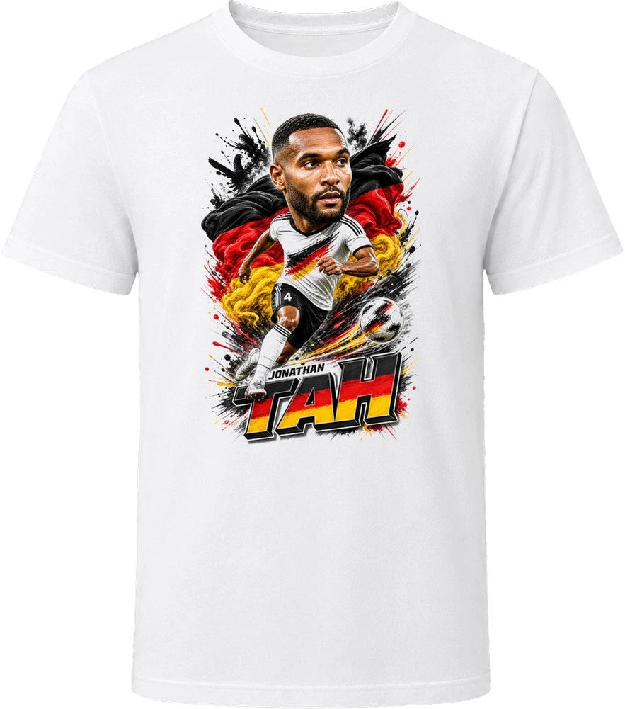 Jonathan Tah Germany Soccer Caricature 2026 World Cup T Shirt