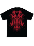 Metal Mulisha Men's Monogram Short Sleeve T-shirt Skull and Helmet Logo FMX Tee