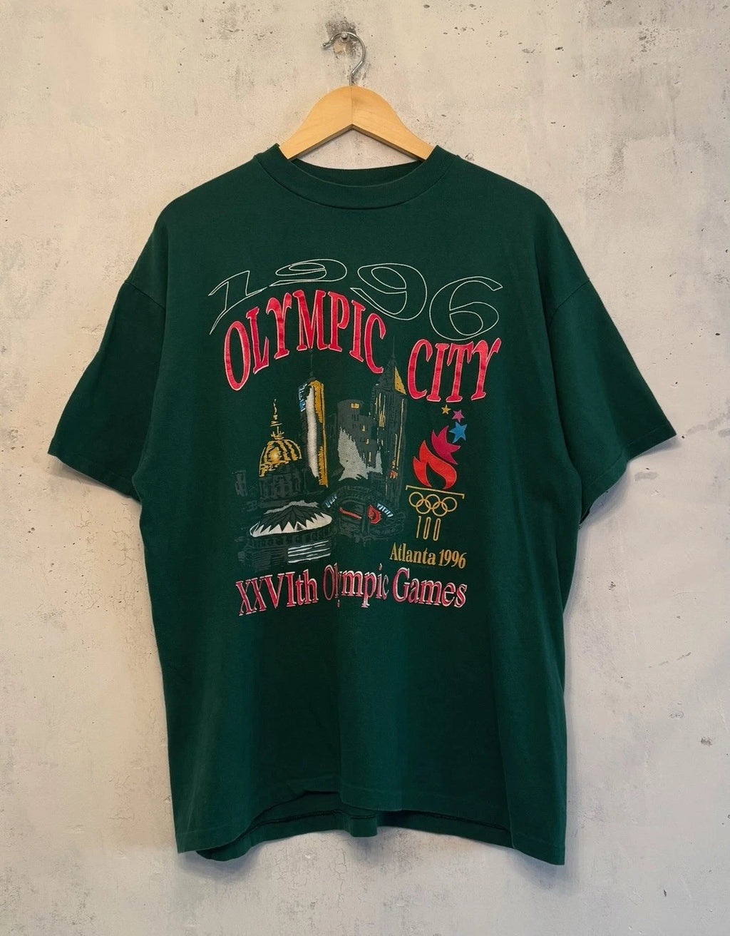 Vintage 1996 Atlanta USA Olympic Games T-shirt Size XL