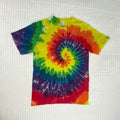 Rainbow Tie Dye Tee Shirt Colorful Unisex Size Small