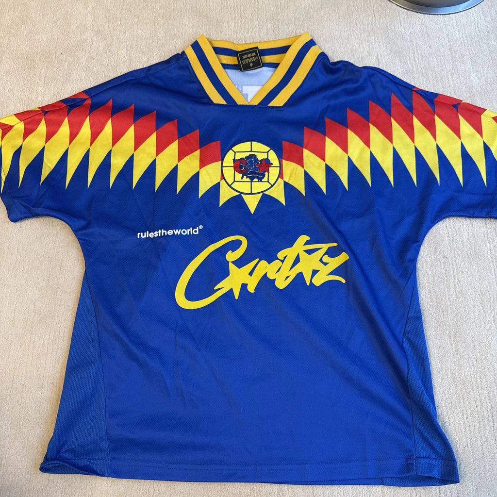 Blue Football Soccer Jersey Shirt Medium  men