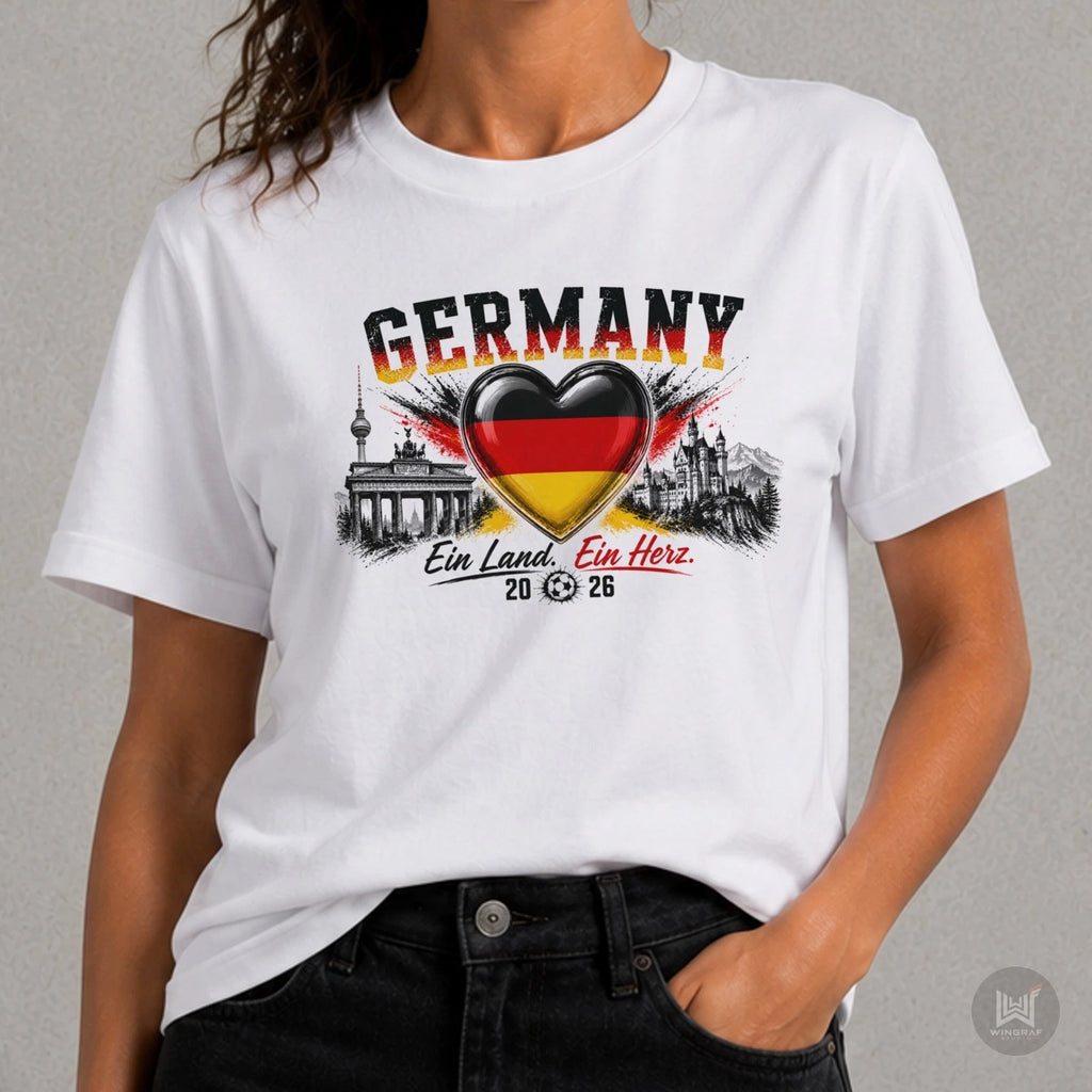 Germany t shirt 2026 flag football tee gift heart Deutschland top art all sizes