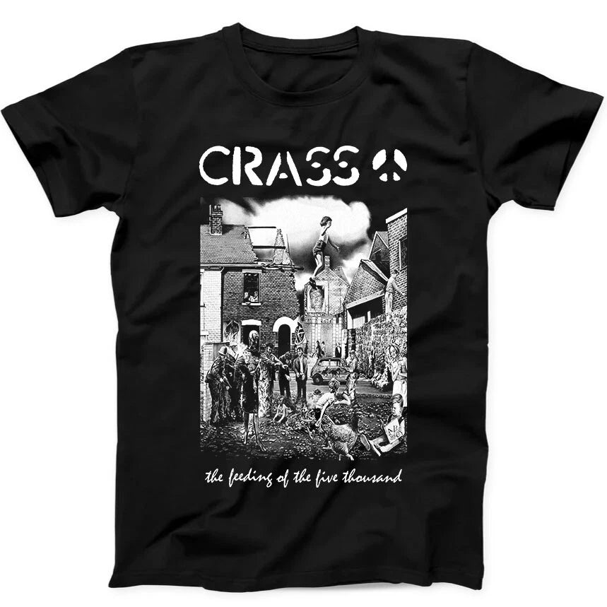 Crass The Feeding Of The 5000 Music  Limited Edition Gift Black T Shirt 67