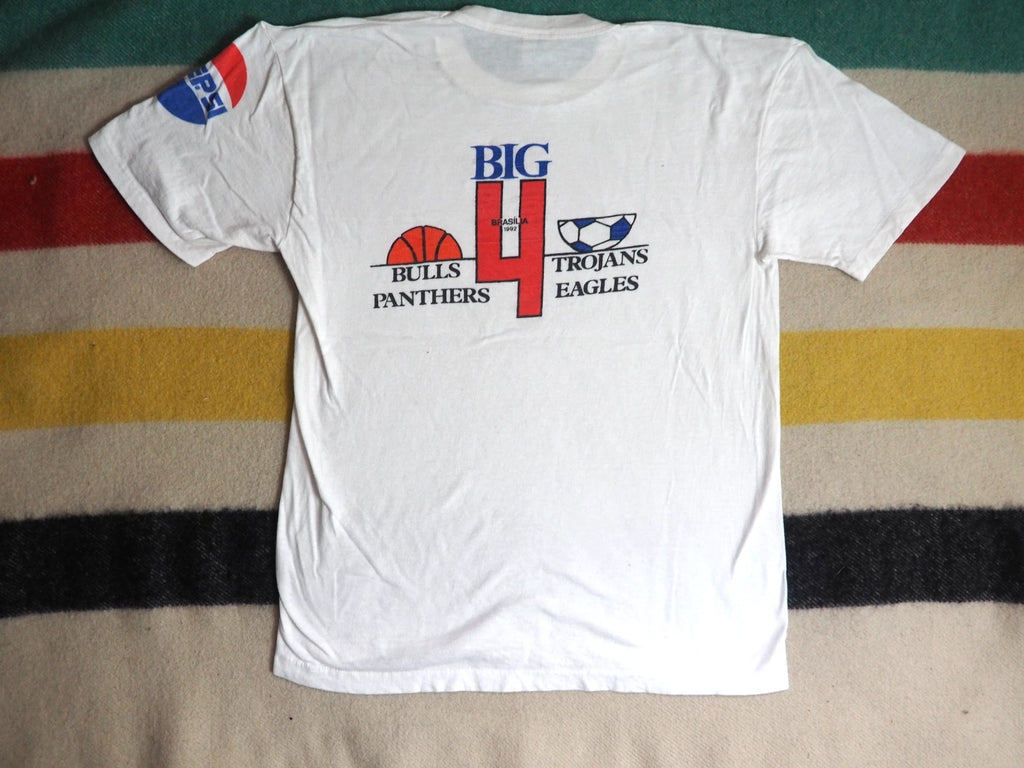 VTG 90s Hering 1992 International Soccer Brasilia Brazil Pepsi Tee T-Shirt M