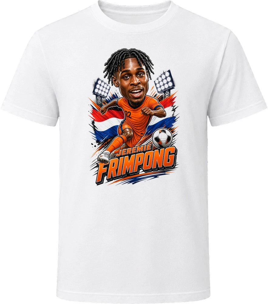 Jeremie Frimpong, Netherlands Caricature Soccer 2026 T Shirt